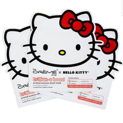 The Crème Shop x Hello Kitty Brillian-C Boost Printed Essence Sheet Mask 3 Pack