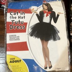 Cat In The Hat Tutu Dress Halloween Costume