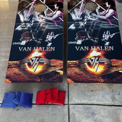 Eddie Van Halen Custom Corn Hole Boards & Bags