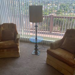Antique Chairs , Lamps And Tables 