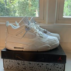 Jordan 4 All white pure money