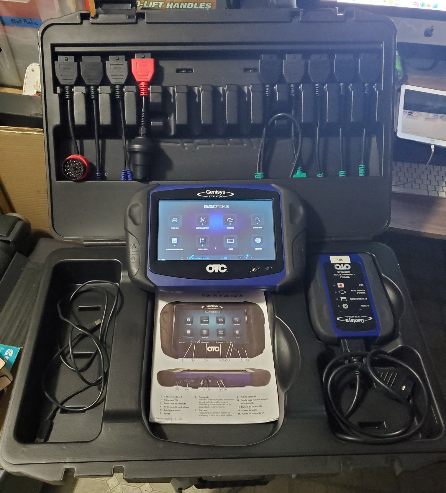 OTC Genisys Touch Diagnostic with connectors