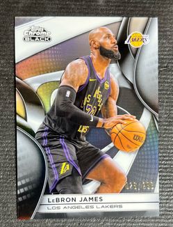 LeBron James Topps Chrome Black /299 Lakers Card
