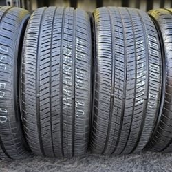 4 USED TIRES 255/50R20 YOKOHAMA AVID ASCEND GT w/90% Thread All 4 Installed $400