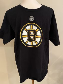 ADIDAS NHL T SHIRT BOSTON BRUINS CHARLIE MCAVOY BLACK SIZE MEN'S L