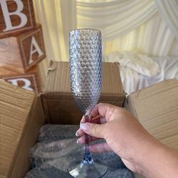 Blue Champagne Flutes 