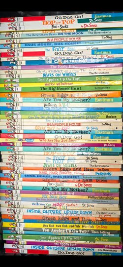 (100) Dr. Seuss books, $5 & up, see 12 pics