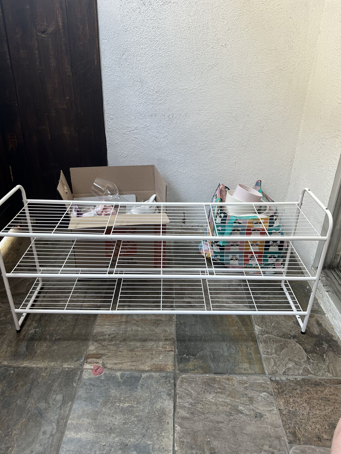 White XL Shoe Rack