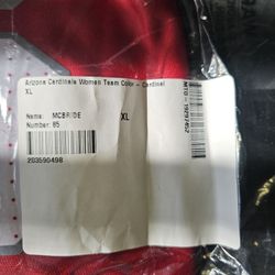 ARIZONA CARDINALS XL SIZE WOMEN'S JERSEY