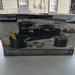 Kirkland 12 Pcs Hard Anodized Cookware 