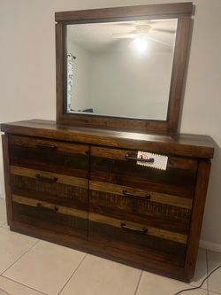 The Cindy Crawford Westover Hills Brown Dark Wood Bedroom set