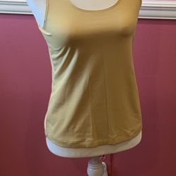 Chicos Stretch Tank Gold Size 0
