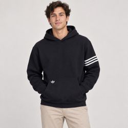Adidas Originals Black Pullover Hoodie