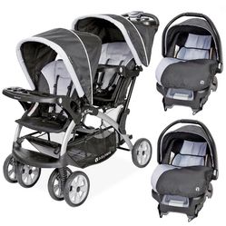 Twin Stroller and Car Seat Combo