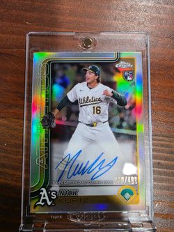 Nick Kurtz Topps Chrome RC Auto 230/499
