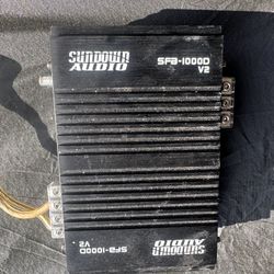 Sundown Audio SFB-1000D V2 1000 Watt RMS Mono Amplifier 1-Ohm Car Audio Amp