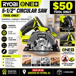RYOBI 18V ONE+ 5-1/2ā Cordless Circular Saw w/ Blade ā NEW ā $50
