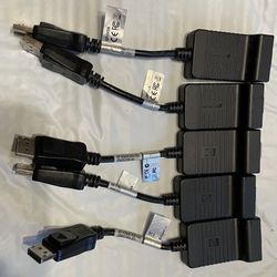 Lot Of DisplayPort To VGA Adapters 2 Are StarTech  3 Are HP Brand See Pictures