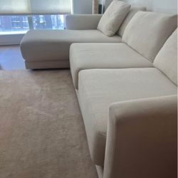 Crate & Barrel Gather 2-Piece Sectional with Chaise