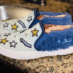 🔥UGG “Patch It” Slip On (Bleached Denim) Size 9🔥