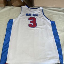 Authentic Ben Wallace Reebok JERSEY Mens 52 DETROIT PISTONS Clean White Sewn NBA