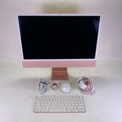 2021 Apple iMac 24" M1 7 Core 3.2GHz 8GB RAM 256GB SSD Silver MGTF3LL/A