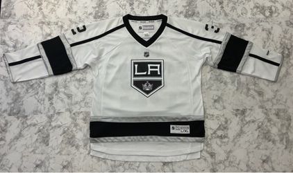 Reebok Premier Youth L/XL Jonathan Quick Los Angeles Kings White Away Jersey