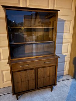 Vintage mid century hutch cabinet