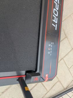 Black and Red Electric Treadmill