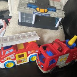 FIRE TRUCKS AND STATION 