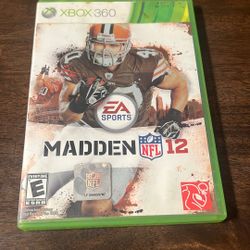 Xbox 360 game Madden 12