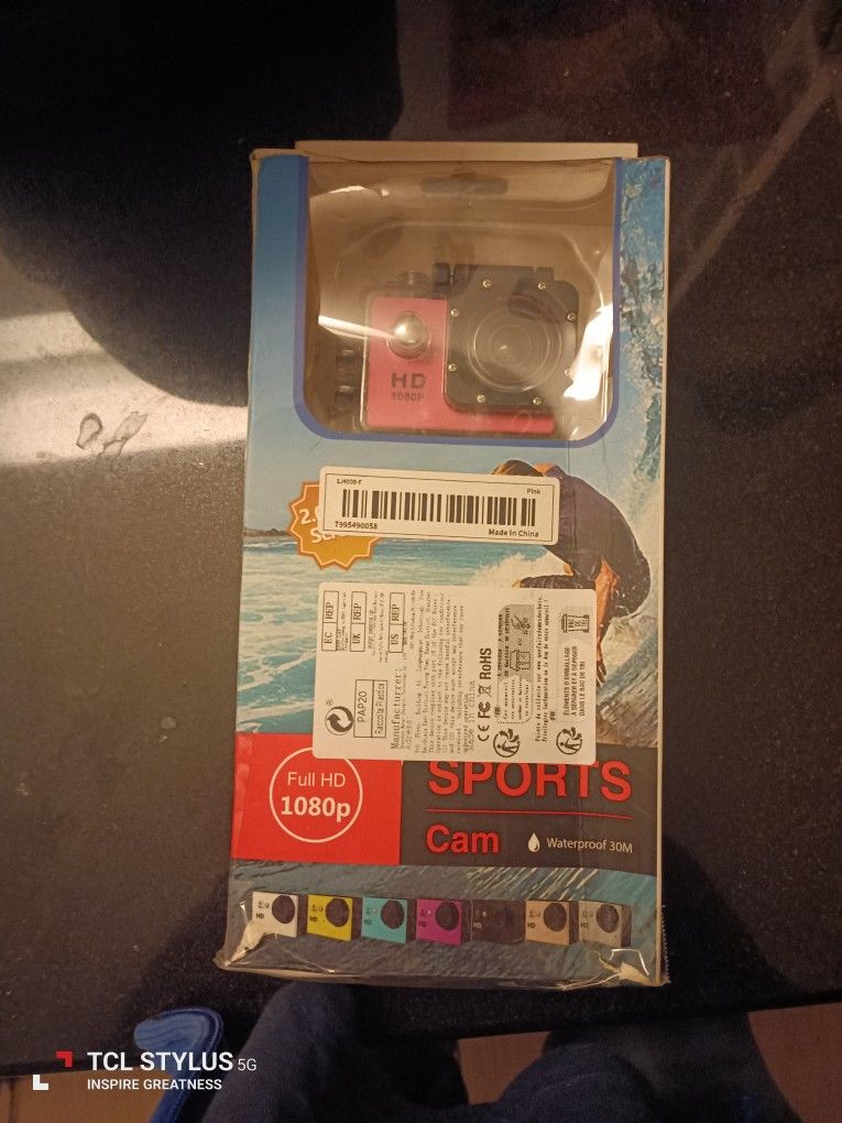 Full HD 1080p Sports Cam Waterproof Pink