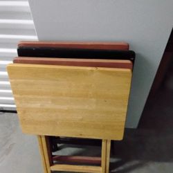 Set Of 4 Tv Trays