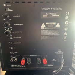 Bowers And Wilkins Subwoofer