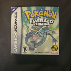 Original Nintendo Game Boy Advance Pokemon Emerald box, manual & inserts included, no cartridge. Great condition