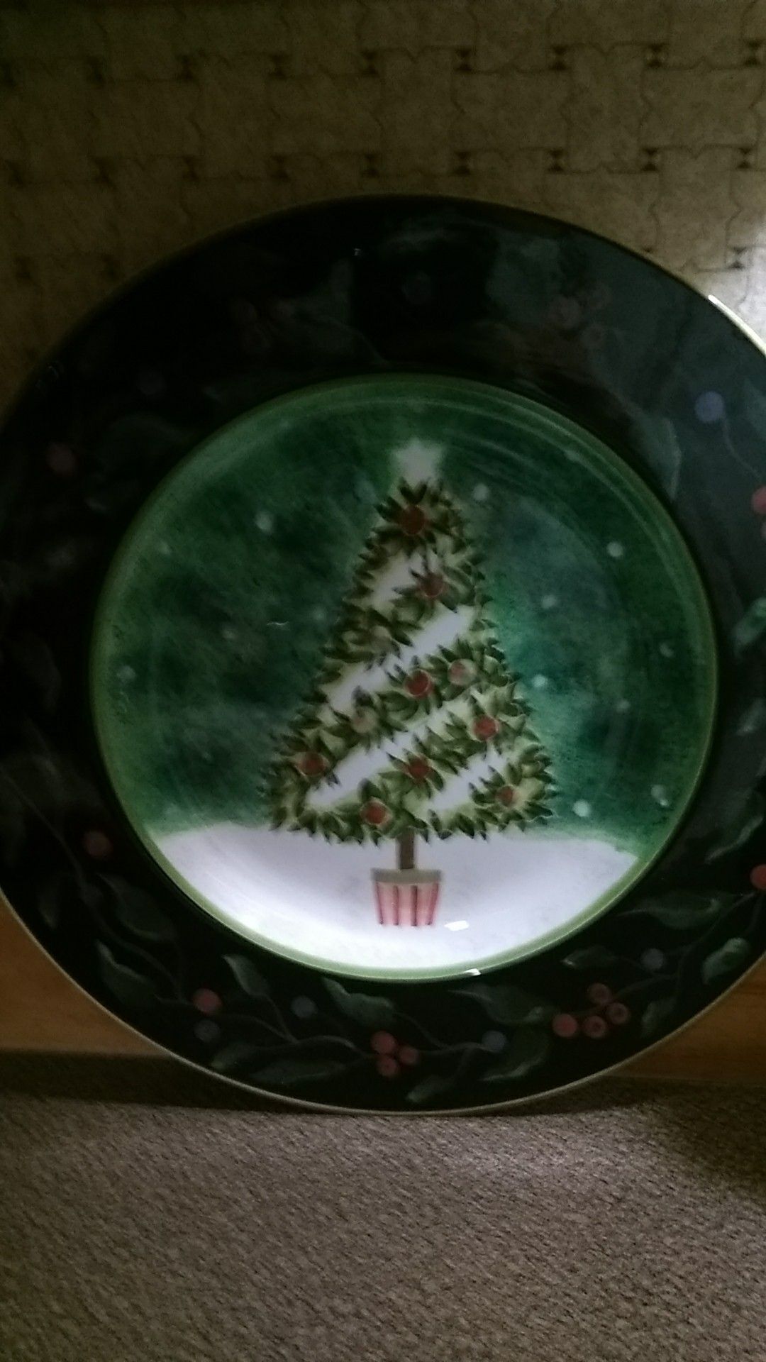 Large Christmas plate