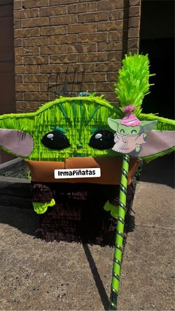 Baby Yoda Grogu Handmade Piñata