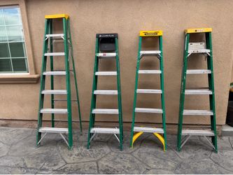 I have 4 ladders 3-/ 6 ft $85 each and 1 is 7ft asking $100 thanks