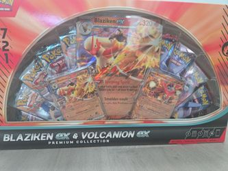 Blaziken and volcanian ex premium collection