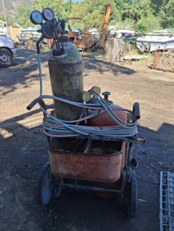 Large, Oxygen Acetylene Tanks