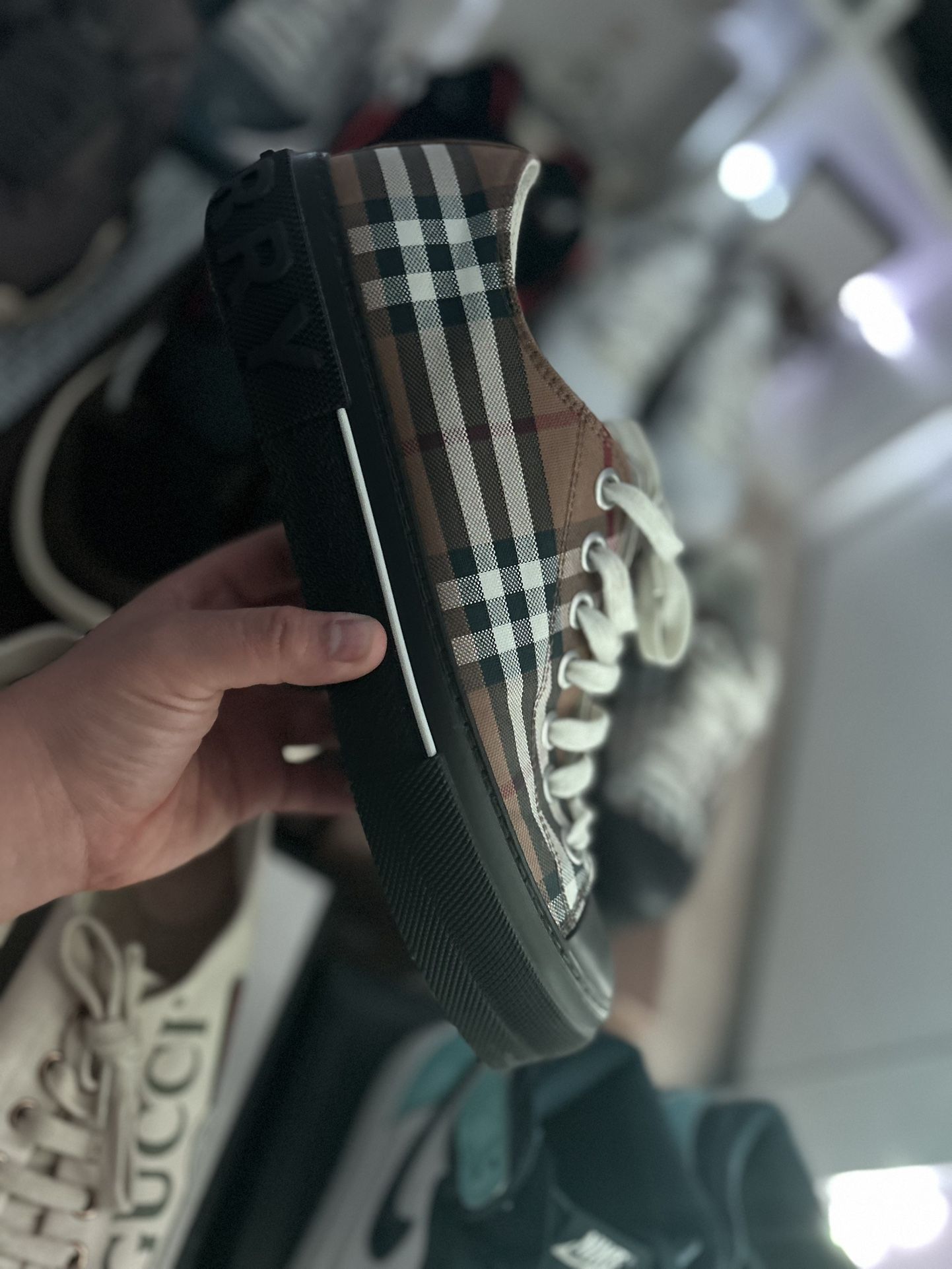 Burberry Checker Men Shoes