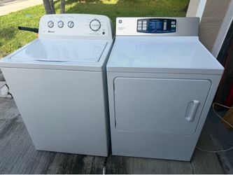 GE and Amana washer and dryer set 3 months warranty delivery and installation available