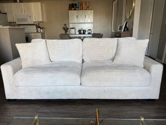 86” Aspen Beige Sofa