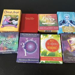 8 NEW Numerology Oracle Cards and Variety of other cards 