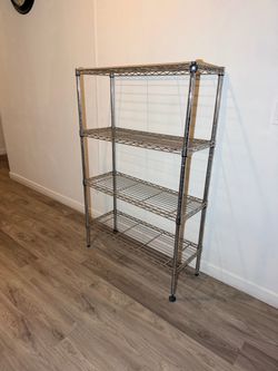 4-Tier Chrome Wire Shelving Unit
