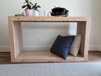 Pottery Barn Wood Entryway Console Table