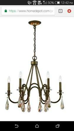 6-light Bronze Chandelier