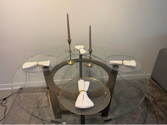 Round Glass Dining Table