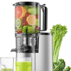 Cold Press Juicer - 400W, Wide Chute, High Juice Yield, Slow Masticating