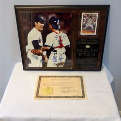 Autographed Photograph On Plaque Limited Edition #553 of 1500 With COA in Original Box